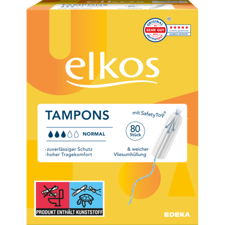 Elkos Tampons 80 Stück, normal - Preisvergleich