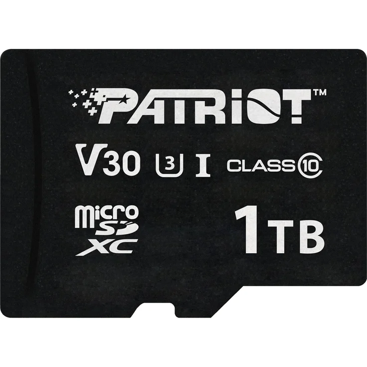 Patriot VX Series MicroSDXC (1000 GB, V30, UHS-I U3, 4K UHD), Speicherkarte, schwarz