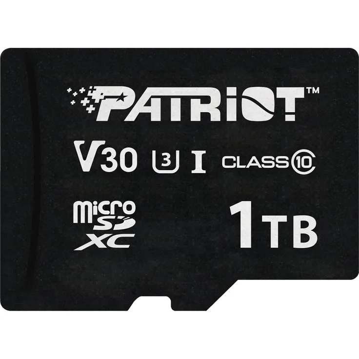 Patriot VX Series MicroSDXC (1000 GB, V30, UHS-I U3, 4K UHD), Speicherkarte, schwarz