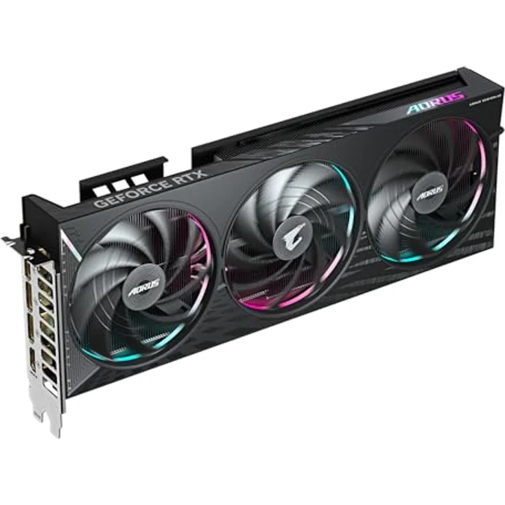 Gigabyte AORUS GeForce RTX 5060 Elite 8G Grafikkarte - 8GB GDDR7, 128bit, PCI-E 5.0, 2722 MHz Kerntakt, RGB Halo, WINDFORCE-Kühlsystem, Dual-BIOS – Bild 2