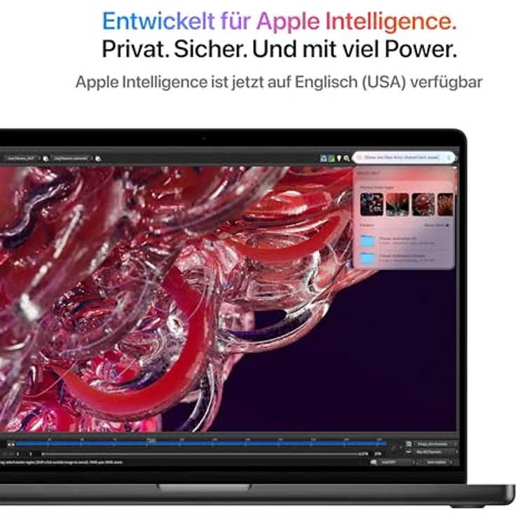 Apple MacBook Pro 14" (2024), Apple M4, 16 GB RAM, 512 GB SSD, Space Schwarz – Bild 4