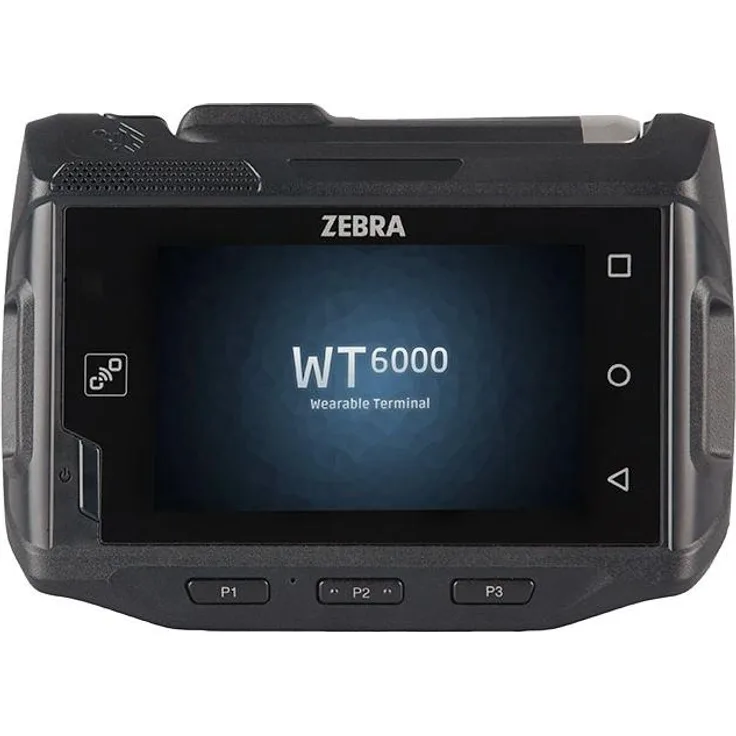 Zebra WT6000 Wearable Computer, Barcode-Scanner mit 3,2 Zoll Multi-Touchdisplay, IP54 Schutz, Schwarz