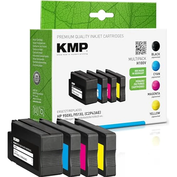 KMP Tintenpatronen Multipack ersetzt HP 950XL + 951XL (C2P43AE) – Bild 2