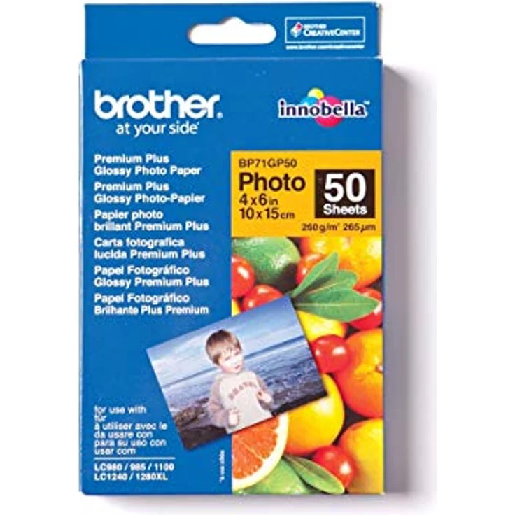 Brother BP71GP50 Fotopapier A6 50BL 260g-qm für MFC-6490CW DCP-375CW 6890CDW – Bild 3