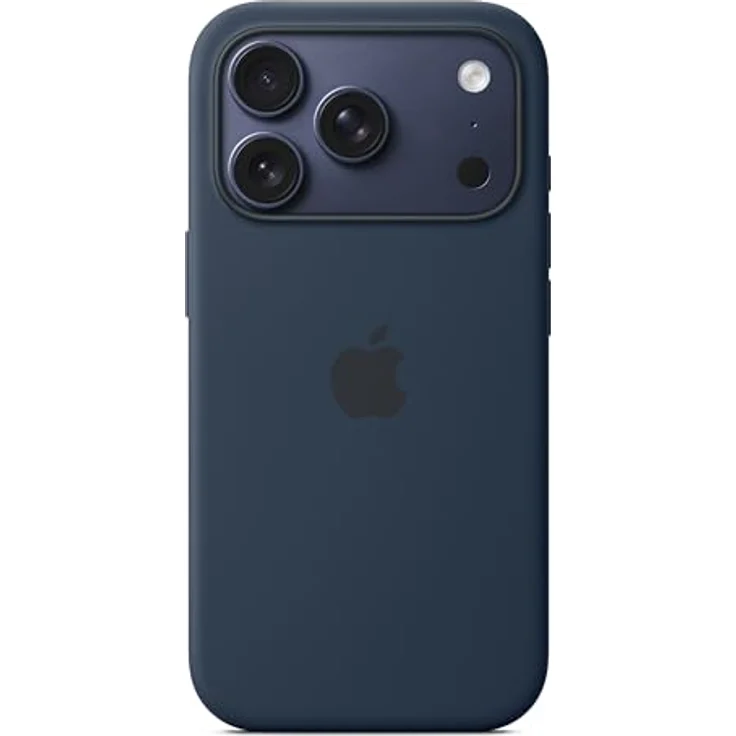 Apple iPhone 17 Pro Silikon Case mit MagSafe, mit recyceltem Material und Mikrofaserfutter, Mitternacht – Bild 3