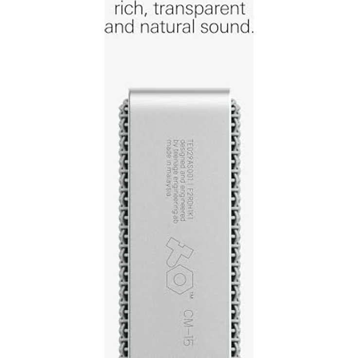 Teenage Engineering CM-15, Kondensatormikrofon mit Superniere, USB-C und 48V Phantomspeisung, eingebautem Akku, hoher Klangtreue und Zubehör – Bild 4