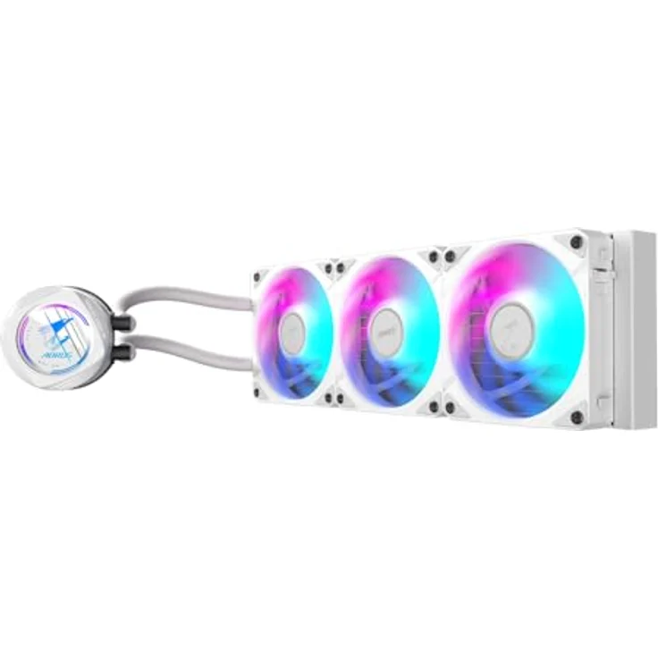Gigabyte AORUS WATERFORCE II 360 Ice AIO Flüssigkeits-CPU-Kühler - 3x120mm ARGB-Lüfter, Daisy-Chain, kompatibel mit Intel LGA 1851 und AMD AM5 – Bild 3
