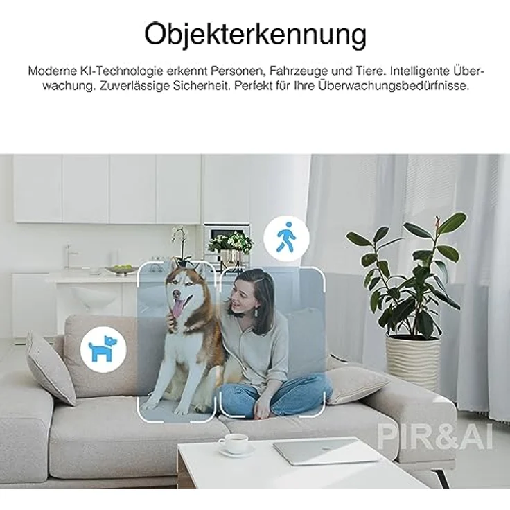 INSTAR IN-8415 2K+ Weiss - LAN/PoE/WLAN Überwachungskamera mit KI (AI) - steuerbare IP Kamera - WPA3-2,4 und 5Ghz WiFi - Verwendung im Innenbereich - PIR - PTZ - HomeKit - MQTT – Bild 5