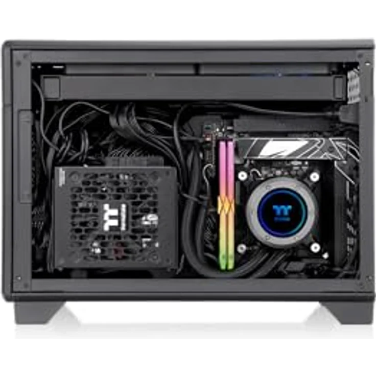 Thermaltake TR100 Midi/Minitower PC-Gehäuse, One Size, Schwarz – Bild 8