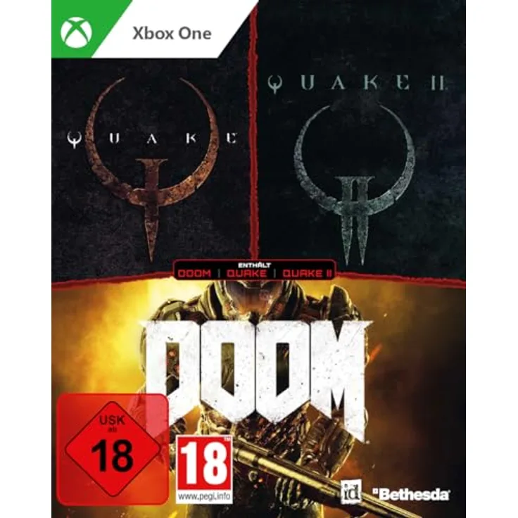 id Action Pack Vol. 4 (Quake [Enhanced] + Quake 2 [Enhanced]) - Bonus: DOOM (2016) [Xbox One]