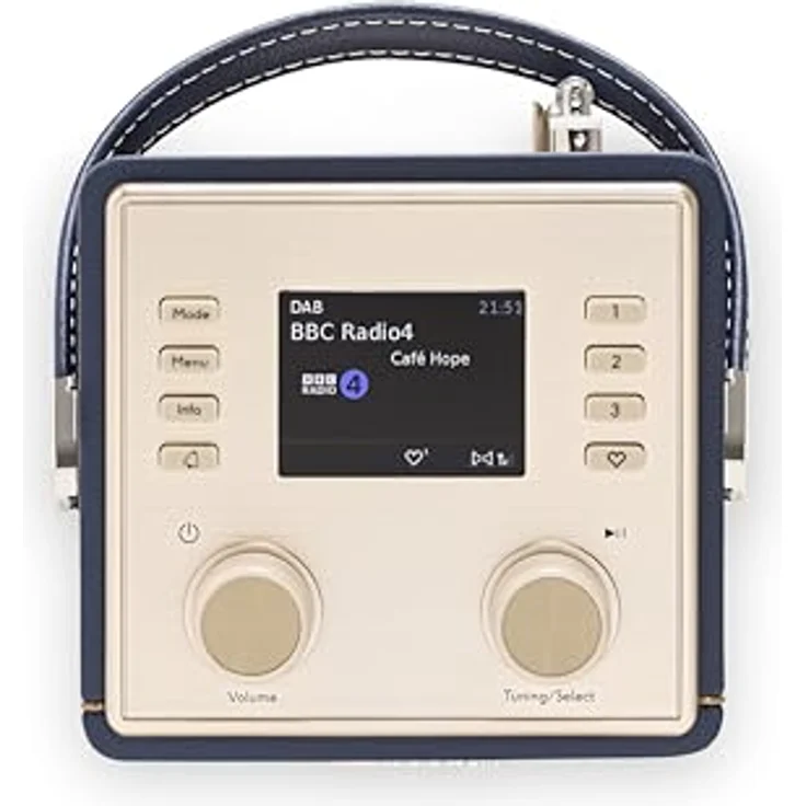Roberts Revival Mini 2 DAB+ Radio, DAB+, DAB, FM, Bluetooth, tragbares Radio, Blau – Bild 5