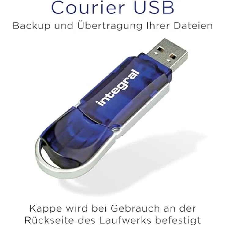 Integral USB-Stick, 128 GB, USB 2.0, Blau – Bild 4