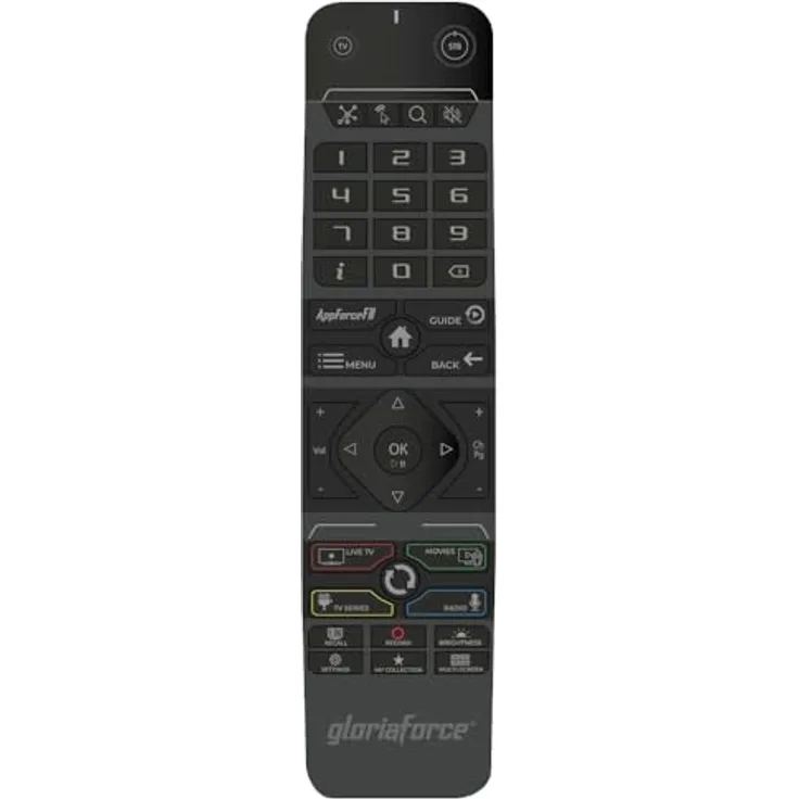 GloriaForce RTX IR Original Fernbedienung,TV-Steuerung, für RTX und GT-X Serie, UNO, Duo, Quattro, Zero, Empire, Prime Expanded, Explore, Crime,