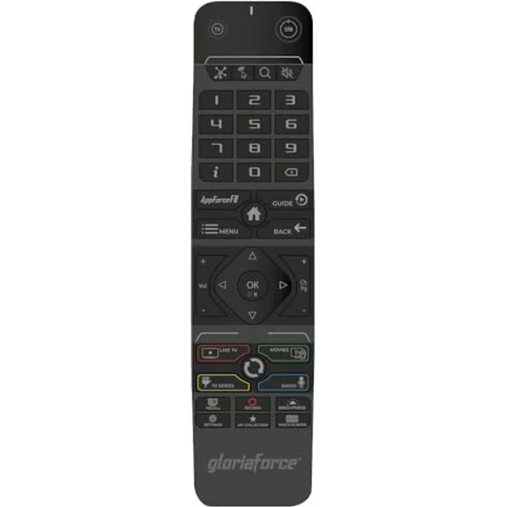 GloriaForce RTX IR Original Fernbedienung,TV-Steuerung, für RTX und GT-X Serie, UNO, Duo, Quattro, Zero, Empire, Prime Expanded, Explore, Crime, – Bild 1