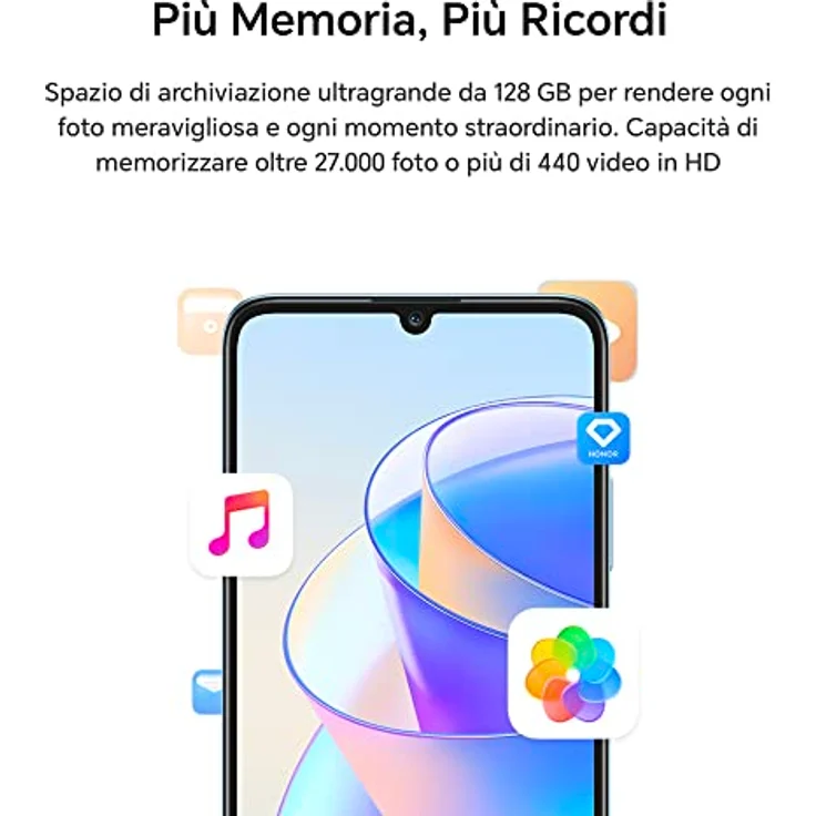 Honor X7a Smartphone 17,14cm (6,75 Zoll) LCD-Display, 128GB interner Speicher, 4GB RAM, Dual-SIM, Android 12, Midnight Black – Bild 4