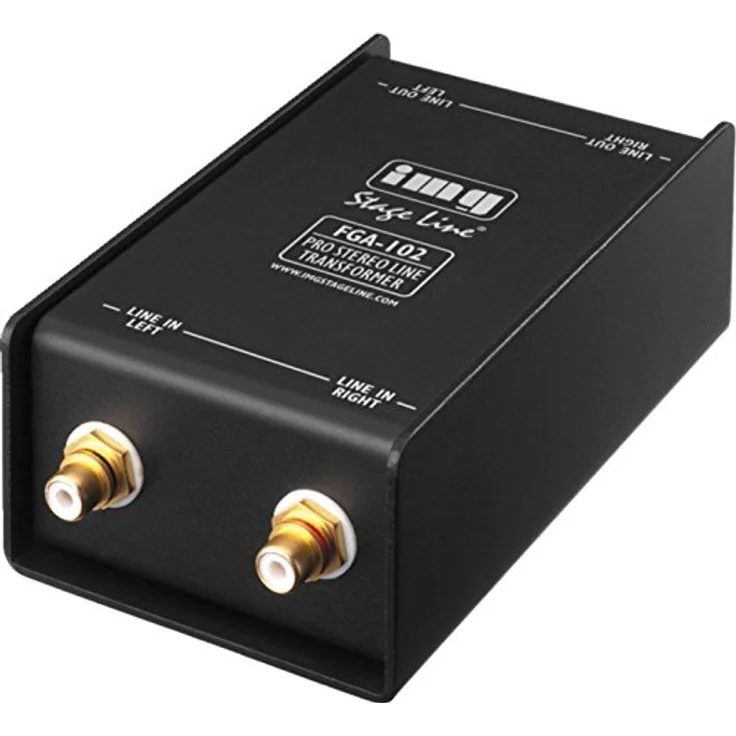 IMG STAGELINE FGA-102 Professioneller Stereo-Line-Übertrager schwarz – Bild 2