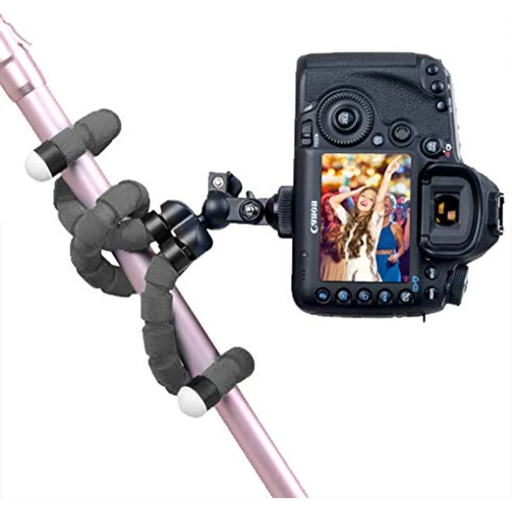 Handy Stativ Flexibel iPhone Stativ Halterung Kamera Stativ Mini Dreibeinstativ Reisestativ mit Bluetooth Fernbedienung für Iphone, Android Phones, Kameras, und GoPro – Bild 9