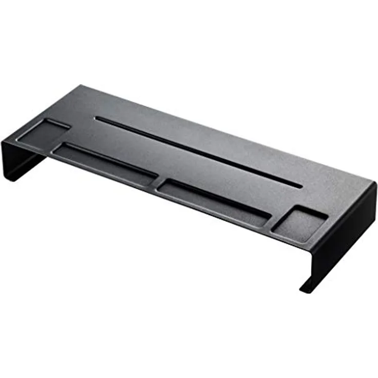 Yamazaki Tower Bildschirmständer, Stahl, Platzsparend, Schwarz, One Size