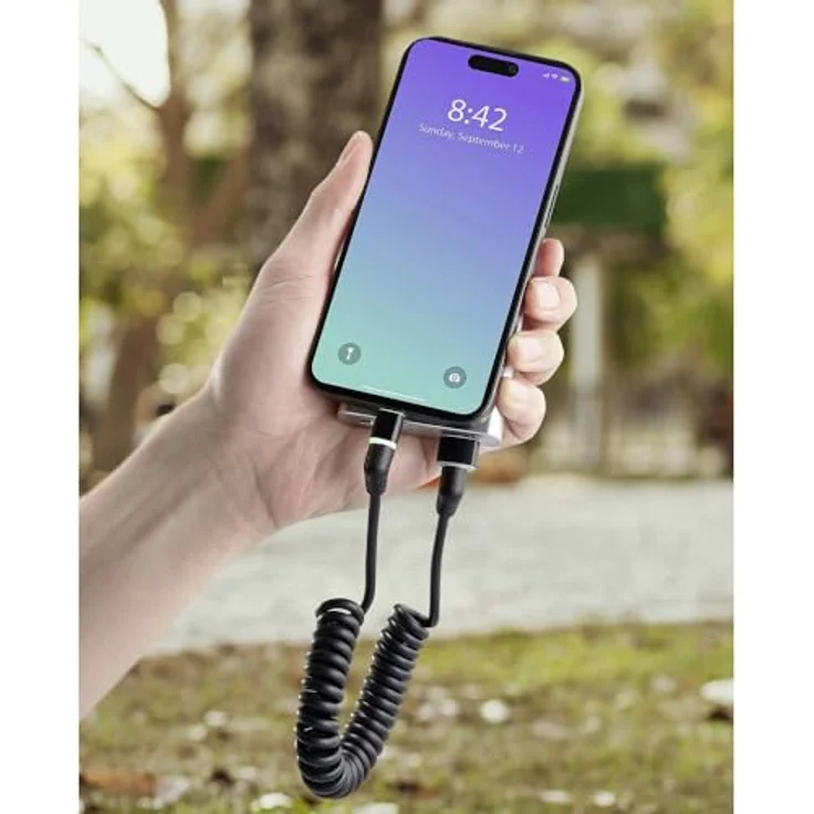 Renkforce USB-Kabel RF-671, USB 2.0 mit USB-A Stecker und 360° drehbarem USB-C® Stecker, 1,50 m Schwarz, 15 W Schnellaufladung, 480 Mbps Übertragungsgeschwindigkeit – Bild 3