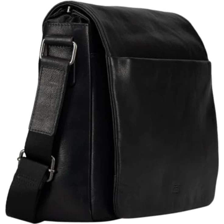 Jost Glasgow Aktentasche Leder 34 cm mit RFID Schutz und Laptopfach, schwarz – Bild 2