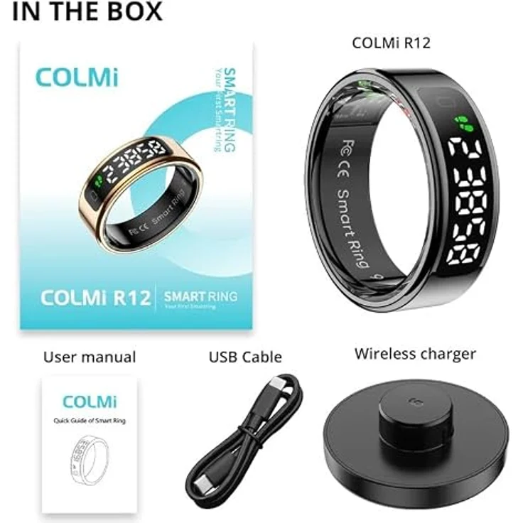 COLMI C28 Smartwatch, 1,93 Zoll AMOLED HD-Display, Bluetooth-Anrufe, Schwarz – Bild 4