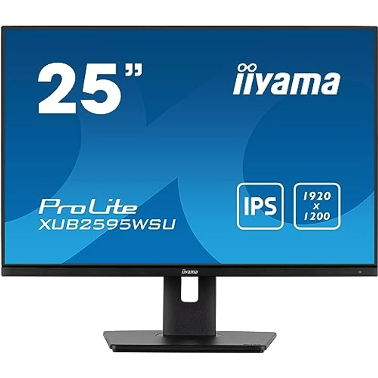 iiyama ProLite XUB2595WSU-B5 25" IPS LED-Monitor 16:10 VGA HDMI DP USB2.0 schwarz mit Höhenverstellung und Pivot – Bild 3