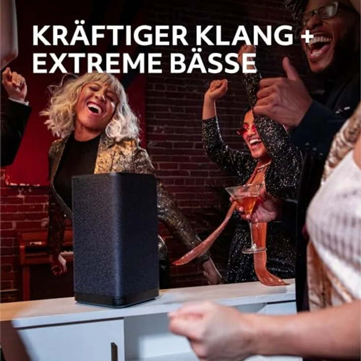 Ultimate Ears HYPERBOOM, mobiler kabelloser Bluetooth-Lautsprecher, lauter Sound, tiefer Bass, wasserdicht - Schwarz – Bild 2