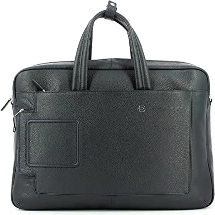 Piquadro Vibe Aktentasche aus Leder Unisex - Erwachsene, blau, Taglia unica, Fashion