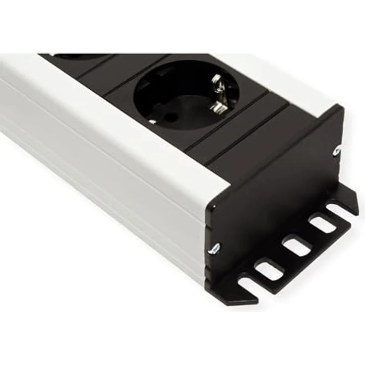 Bachmann 300.001 Steckdosenleiste, Handwerkerleiste, Steckdosenabstand 15mm mit 9xSchutzkontaktstecker und 2,0m Zuleitung, Schwarz, 9-fach – Bild 4