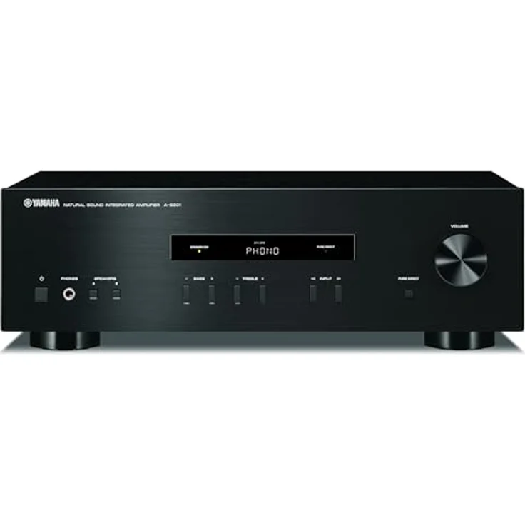 Yamaha A-S201 HiFi Stereo Vorverstärker (mit Phono Eingang) Schwarz – Bild 2