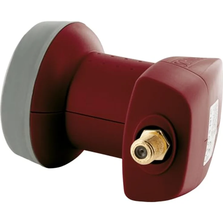 SCHWAIGER 326 Single LNB, 1-Teilnehmer Low Noise Blockconverter mit Sun Protect Technologie, hitzebeständig, wetterfest, vergoldete Kontakte, rot – Bild 5