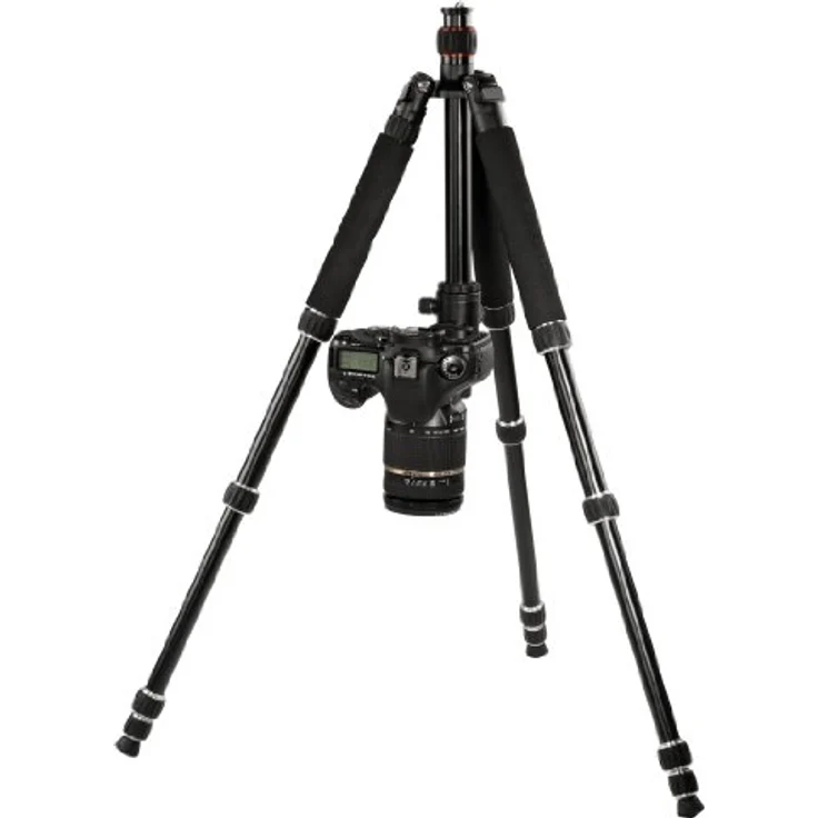 Hama Leichtes Reise-Dreibeinstativ mit 3D-Kugelkopf und Einbeinstativ-Funktion, Traveller Premium Duo 150 Ball, schwarz – Bild 6