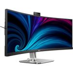 Philips 49B2U5900CH - 49 Zoll QHD Curved Monitor, HDR400, KVM, Webcam, USB-C Docking, Lautsprecher (Weiß)