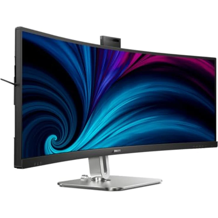 Philips 49B2U5900CH - 49 Zoll QHD Curved Monitor, HDR400, KVM, Webcam, USB-C Docking, Lautsprecher (Weiß) – Bild 1