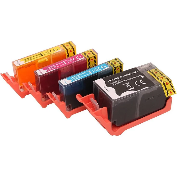 ABC Tintenpatrone Kompatibles Set 4x Druckerpatrone für HP 934XL 935XL Officejet 6800, Schwarz/Cyan/Magenta/Gelb – Bild 1