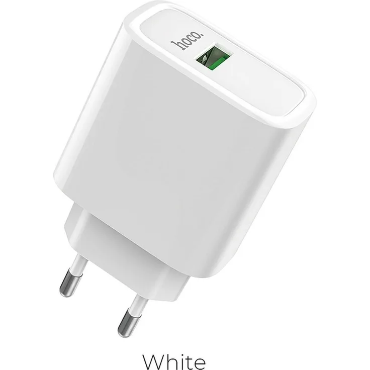 Hoco C69A Ladegerät Dynamic Power USB QC3.0, 5A Wandladegerät für Smartphones, weiß