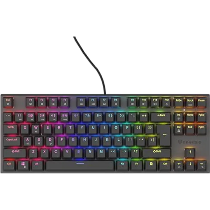 Genesis Gaming Tastatur Thor 303 TKL leise kabelgebunden schwarz (US)