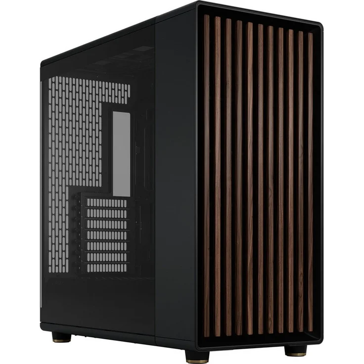Fractal Design North XL RC Charcoal Black TG Dark, PC-Gehäuse mit Tempered Glass und innovativem Design für exzellente Kühlung