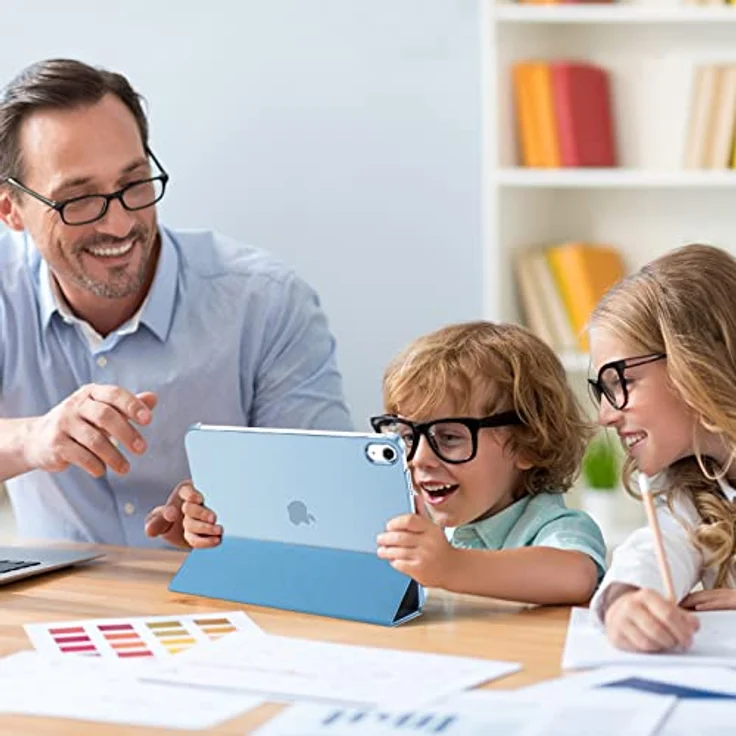 ProCase Hülle für iPad A16 11. Generation (2025) und iPad 10. Generation (2022), leichte und dünne Schutzhülle mit Auto Wake/Sleep-Funktion - Himmelblau – Bild 3