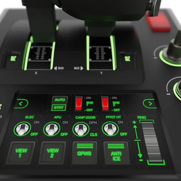 Turtle Beach VelocityOne Flightdeck - Universeller HOTAS-Simulation-Joystick & Schubhebel mit Touch-Display, integriertem HUD & kontaktlosen Sensoren - für Windows 10/11, Schwarz – Bild 5