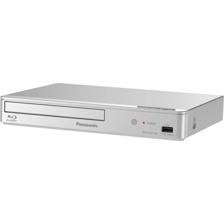 Panasonic DMP-BDT168EG Kompakter 3D Blu-ray Player (Full HD Upscaling, Internet Apps, LAN-Anschluss, USB, MKV-Playback) silber – Bild 2