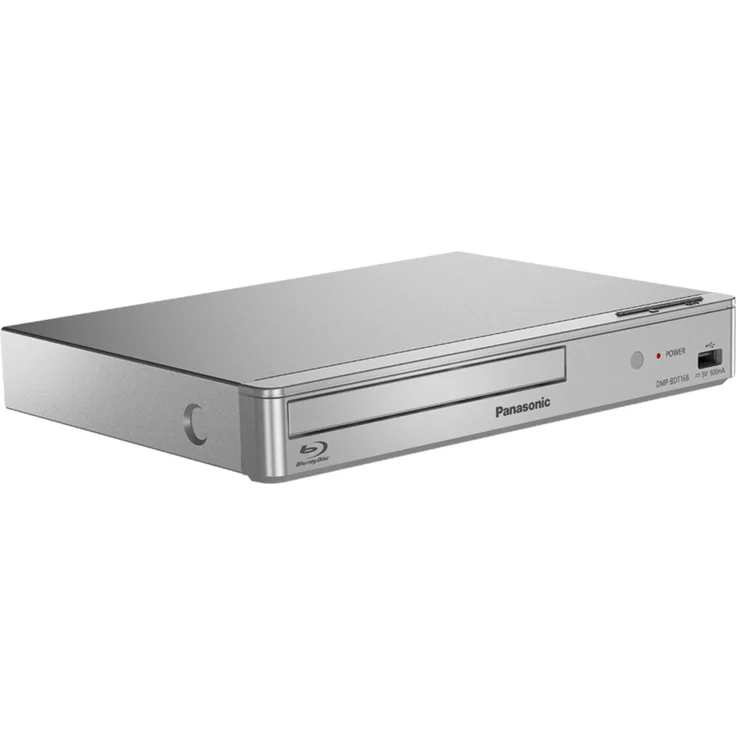 Panasonic DMP-BDT168EG Kompakter 3D Blu-ray Player (Full HD Upscaling, Internet Apps, LAN-Anschluss, USB, MKV-Playback) silber – Bild 3