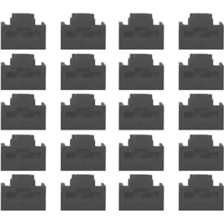 LINDY 47892 RJ45 Port Schloss, 20 Stück, Schwarz – Sicherung gegen unberechtigten Zugriff auf Netzwerkports mit Einzel- und Mehrfachschlüsseln