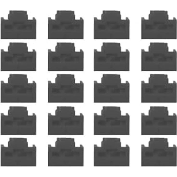 LINDY 47892 RJ45 Port Schloss, 20 Stück, Schwarz – Sicherung gegen unberechtigten Zugriff auf Netzwerkports mit Einzel- und Mehrfachschlüsseln – Bild 1
