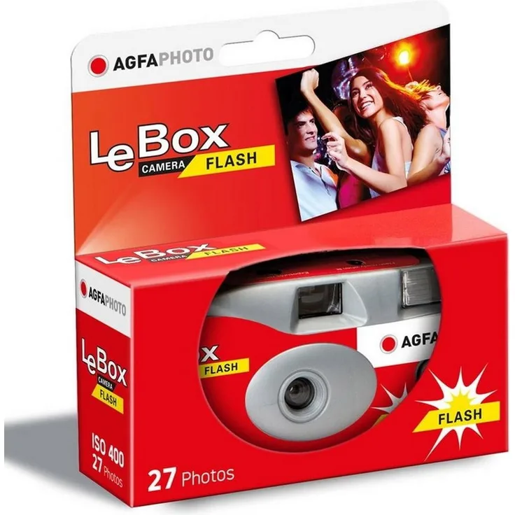 AgfaPhoto Agfa LeBox Flash 400 ASA Kompaktkamera - Blitzartig bessere Bilder