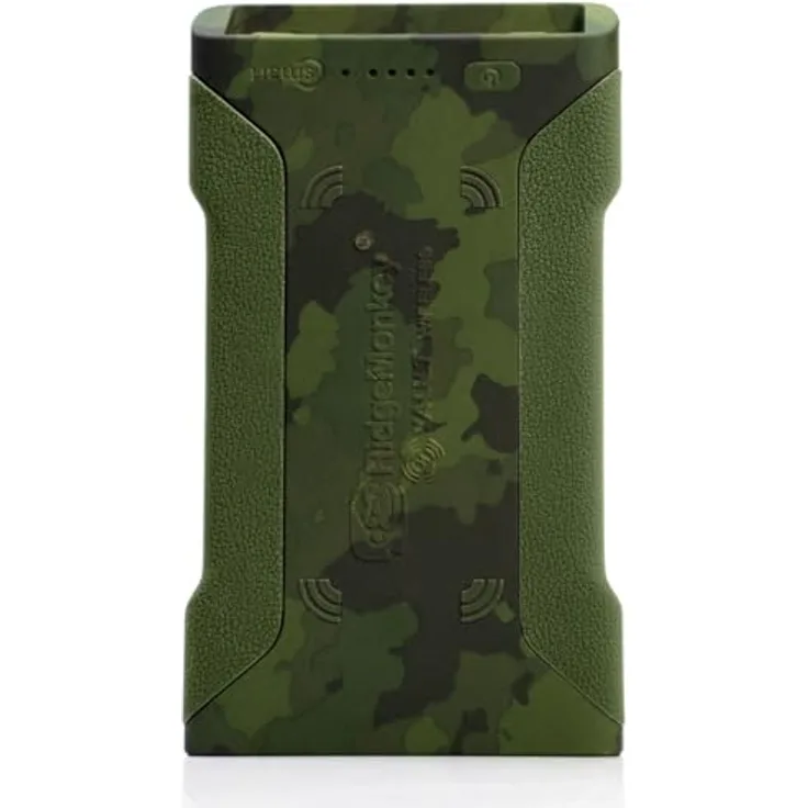 RidgeMonkey Vault C-Smart Wireless 26950Mah Camo - Powerbank mit Qi-kompatiblem Wireless-Pad