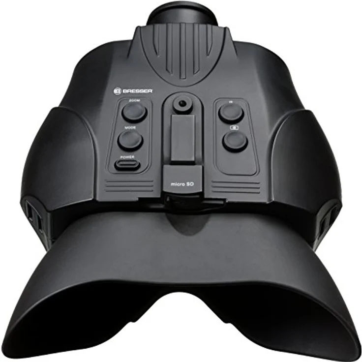 Bresser Digitales Nachtsichtgerät Binokular 3x mit Integriertem Akku und Aufnahmefunktion, 140 x 165 x 66 mm – Bild 3