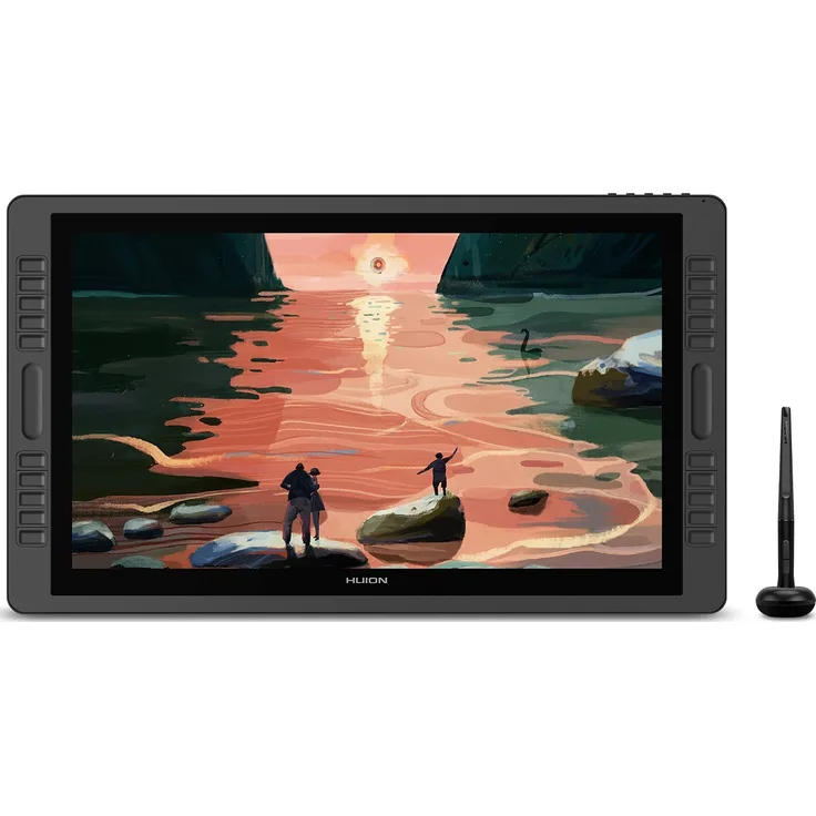 HUION Kamvas Pro 22 Grafiktabletts, Kabelgebunden, 5080 lpi, 476,64 x 268,11 mm, USB, 1 cm, 54,6 cm (21.5 Zoll) - Schwarz