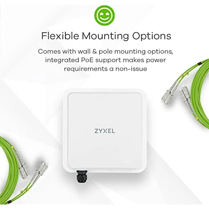 ZYXEL Nebula FWA710 5G Outdoor-Router mit PoE | 4,67 Gbit/s Datenrate | Nebula Cloud-Management | 9 dBi Langstrecken-Richtantennen | Schutzart IP68, schwarz – Bild 4