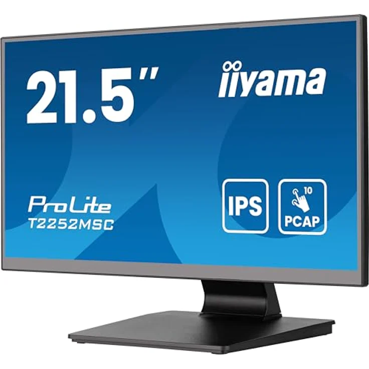 iiyama Prolite T2252MSC-B2AG 54,5cm 21,5" IPS LED-Monitor Full-HD 10 Punkt Multitouch kapazitiv HDMI DP USB3.2 7H AntiGlare-Beschichtung schwarz – Bild 3